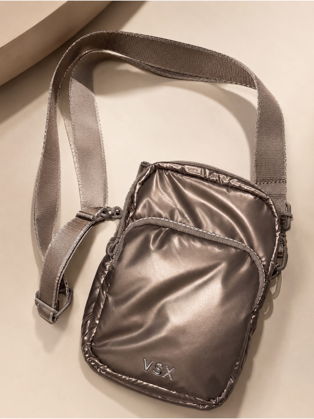 Victoria’s Secret VSX Metallic Crossbody Bag- Shimmering Rose NWT